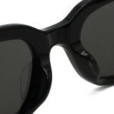 バレンシアガ BALENCIAGA サングラス アジアンフィット UVカット アイウェア スクエア BB0310SK-001 メンズ レディース ユニセックス ブラック+グレー 国内正規品