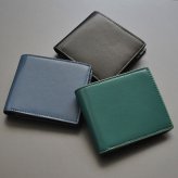 財布 メンズ 短財布 二つ折り シープスキン 羊革 BEAMZ SQUARE ビームズ スクエア 柔らかい本革 3色展開(ブラック,ネイビー,グリーン) BZSQ-253
