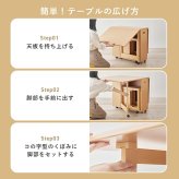 テーブル バタフライダイニング５点セット 折りたたみ式 キャスター付き 最大幅140 奥行80 チェア4脚 折りたたみチェア バタフライ伸長式 コンパクト収納 長方形 広々 4人掛け ダイニング 新生活