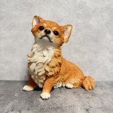犬 置物 大きい 見上げるチワワ 横幅26.8cm woobia ウービア かわいい おしゃれ ガーデン インテリア オブジェ 巨大 プレゼント 北欧 玄関 雑貨 動物 モダン 面白い 庭 ギフト 屋外 家 リアル 玄関先 ガーデンオーナメント