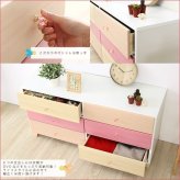 ラック インテリア 収納 タンス チェスト オシャレに可愛く収納 リビング用ワイドチェスト 3段 幅117cm 天然木 桐 日本製オシャレに可愛く収納 日本製 petora-ペトラ 新生活