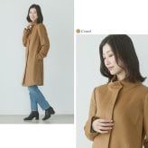 コート カシミヤ 100% レディース スタンドカラー 入学式 入園式 卒入学 Filomo 秋 冬 春 カシミヤコート キャメル ライトグレー ネイビー ブラック 9号 11号 13号 冠婚葬祭 卒業式 卒園式 ギフト プレゼント 6F (02000261r)