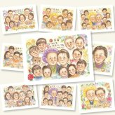 古希 似顔絵 ギフト 贈り物 プレゼント 手描き 名入れ 古希 長寿 長寿祝い 誕生日 70歳 大人数 お母さん お父さん 家族 両親 修正無料 名入れ 下書き確認 似てる かわいい そっくり 宝物 70歳 長寿祝い 思い出 サプライズ オリジナル カラフル オーダーメイド メモリアルギフト 米寿祝い お祝い返し バレンタインデー 還暦祝い ウェディングギフト