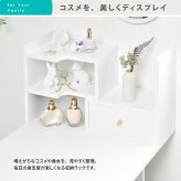 BF DECO 卓上伸縮ラック BFLS0408 デスクラック スパイスラック 幅32.5～58.5cm 奥行22cm 高さ35cm リビング収納 卓上 カウンター ミニ食器棚 棚 伸縮キッチンラック すき間収納 デスク上 ラック 小物収納 おしゃれ 新生活