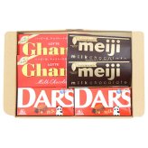 (全国送料無料)お菓子 詰め合わせ 明治・森永・ロッテ ミルクチョコレートセット【計6コ】メール便 (omtmb9667z)【送料無料 詰め合わせ おやつ 小袋 個包装 お試し】