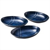  青の時代 オーバルカレー皿トリオ 545106  内祝 内祝い お祝 御祝 記念品 出産内祝い プレゼント 快気祝い 粗供養 引出物