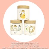 もふさんど モフサンド mofusand ステンレス スープポット 300ml 送料無料 53-2153 53-2154 53-2155 スープジャー アヒルにゃん ハムにゃん シフォンケーキにゃん お弁当 保温 保冷 木目蓋 真空二重構造 コンパクト かわいい ランチ 通勤 通学 アヒルにゃん