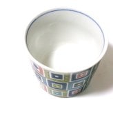 九谷焼　フリーカップ 猪口 名品コレクション/青郊窯（石畳）ペア【フリーカップ　酒器　湯呑み　プレゼント　おしゃれ　きれい　和食器ブランド】【御結婚御祝・内祝・新築御祝・還暦御祝・御礼・寿・ギフト包装可能】