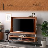 テレビ台 テレビボード キャスター付き TVスタンドシェルフ キャスター 可動式 収納棚 耐荷重 スチールフレーム 安定性 配線収納 高さ調節 組立簡単 モダンデザイン【NIVEL-ナイベル-】