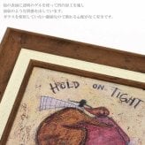 ユーパワー アートフレーム サムトフト つよく抱きしめて st-04023 絵 絵画 恋人 夫婦 犬 ベンチ