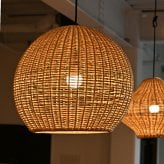 照明 ライト ランプシェード ペンダントランプ ラタン 籐 ランプ シェード 1灯 口金E26 60W LED 天井 インテリア ペンダント 吊り下げ 和モダン 器具 おしゃれ リゾート