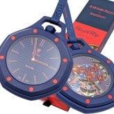 SWATCH × AUDEMARS PIGUET Royal Pop ORENJI HACHI SSX03L103N ポケットウォッチ 手巻き 機械式 BIOCERAMIC 時計 ギフト オーデマピゲ スウォッチ 腕時計