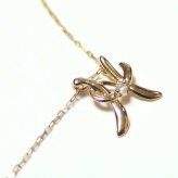 イニシャル ネックレス K18 ダイヤモンド 0.01ct ゴールド 一粒 ダイヤ ペンダント レディース 18金 18k アルファベット H 文字 アクセサリー ジュエリー プレゼント ギフト