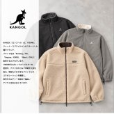  KANGOL カンゴール ブルゾン ジャケット リバーシブル メンズ レディース  ボア ハイネック ダブルジップ 防寒 ブランド ロゴ ゆったり おしゃれ ストリート カジュアル アウター 高校生 秋 冬 M L LL 2026FW Karlas 別注