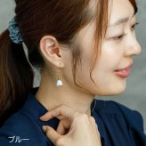 【在庫限り】可憐で愛らしいスズランのピアス 金属アレルギー対応 ステンレス製 小ぶり かわいい 春 揺れる