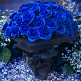【ロイヤルブルー】「サヴォンローズ」 花束 ブーケ バラの花束 薔薇の花束 花ギフト フラワーギフト フラワーボックス プロポーズ サプライズ ソープフラワー シャボンフラワー 石鹸フラワー 石鹸の花 石鹸のバラ 枯れない花 インテリア 母の日 父の日 敬老の日 クリスマス バレンタイン ホワイトデー 誕生日 入学 卒業 就職 結婚祝い 結婚記念日 退職祝い 記念日 