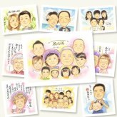 プレゼント 古希 似顔絵 贈り物 ギフト 手描き 名入れ 古希 長寿祝い 70歳 長寿 誕生日 大人数 お母さん お父さん 家族 両親 下書き確認 修正無料 名入れ 似てる 宝物 親孝行 一生もの 思い出 長寿祝い 70歳 サプライズ 感動 大量注文 喜ばれる 応援 感激 カラフル クリスマス 卒寿祝い 記念日 ホワイトデー メモリアルギフト 喜寿祝い 古希祝い