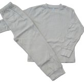 キッズ パジャマ 【梅春・秋・冬】綿100％ ワッフル素材 長袖 長パンツ 裾リブ使い 男の子 女の子 Tタイプ パジャマ 130～160cm（9～16歳） こども ナイトウェア
