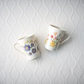 日比谷花壇 FLORIOGRAPHY（花言葉） ペアマグセット（チューリップ･孔雀草） HBK20-13  内祝 内祝い お祝 御祝 記念品 出産内祝い プレゼント 快気祝い 粗供養 引出物