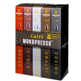 MOKAPRESSO　ネスプレッソ互換カプセル　100個　5フレーバー　イタリア焙煎　飲み比べ　イタリア製　Nespresso compatible　#69104　飲み比べ