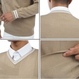 アドミラル ゴルフ メンズ UJジャカード　Vネックセーター ADMIRAL GOLF ADMA369 秋冬モデル お誕生日祝い お祝い 記念品 お父さん 父の日 彼氏 男性 30代 40代 50代 60代  還暦祝い 敬老の日 人気プレゼント プレゼント