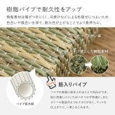 【6枚セット】 い草×樹脂素材 ハイブリッド 置き畳 綾瀬 約82×82×2.5cm 6枚入り 異素材 丈夫 半畳 縁なし フロア畳 ユニット畳 PP 滑り止め付き