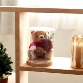 クリスマスプレゼント ガラスドーム 《X'mas限定 クリスマス インテリア 》 クリスマス小物 北欧 雑貨 置物 卓上 飾り 彼女 女性 母 友達 娘 可愛い おしゃれ ドライフラワー クリスマスグッズ 装飾 ナチュラル 花 名入れ テディベア 子供 ぬいぐるみ くま 妻 2026クリスマスガラスドームteteショコラ 8027803