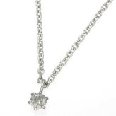純プラチナ 0.1ct ダイヤモンド ネックレス ペンダント レディース 一粒 シンプル スキンジュエリー PT999 誕生石 プレゼント ギフト 記念日 誕生日