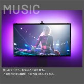 テレビ台 テレビボード シンクロビジュアルライト Lサイズ LED間接照明 シアターライト ホームシアター DVD鑑賞 調光 調色 部品 パーツ おしゃれ インテリアテレビスタンド 壁寄せ