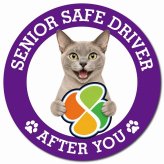 カーサイン 高齢者マーク SENIOR SAFE DRIVER ヨーロピアンバーミーズ マグネット 強力 直径13cm 肉球 日本製 車 ステッカー