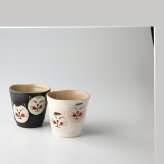 カップルキャット　ロックカップ　ペア 陶器 万古焼 やきものの里から、暮らしを贈ります。　ギフト 食器 セット テーブルウェア