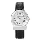 フェラガモ 腕時計 レディース ガンチーニ ツイステッド 1本限り シルバー ブラック レザー 32mm FERRAGAMO GANCINI TWISTED スイス製 サファイアガラス プレゼント ギフト 成人 卒業 入学