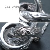 ハワイアンジュエリー ネックレス シルバー ペアネックレス 2本セット トリプル エターナルリング 3リング 3連 シルバー925 ギフトラッピング可能 大人 友達 シンプル 長さ選べる カップル 夫婦 プレゼント ハロウィン 【品番：CG-SP3015P】