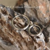 ピアス フープ つけっぱなし 小ぶり ステンレス アレルギー対応 幅2.0ｍｍ × 内径 8mm 12mm 中折れ 大人 上品 通勤 オフィス シンプル