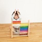 知育玩具 木製そろばん レインボーアバカス 10段のカラフルおもちゃ 3歳 木製 男の子 女の子