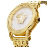 ヴェルサーチェ 腕時計 メンズ ゴールド イエローゴールド ホワイト 43mm VERSACE PALAZZO EMPIRE パラッツォ エンパイア 立体メデューサ スイス製 メンズ腕時計 高級 ブランド おしゃれ プレゼント ギフト 卒業 入学 お祝い