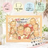 還暦 ギフト 似顔絵 プレゼント 名入れ 贈り物 手描き 還暦 お祝い 誕生日 記念日 60歳 大人数 両親 お父さん 家族 お母さん 名入れ 修正無料 下書き確認 親孝行 宝物 サプライズ かわいい 60歳 長寿 思い出 還暦 快気祝い ウェディングギフト 還暦祝い オーダーメイド 百寿祝い ブライダルギフト 卒寿祝い 長寿祝い 感動 同窓会 喜寿祝い 初任給