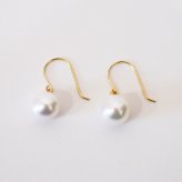 ［pearl431］ 7.5mm - 8mm 揺れる ピアス あこや真珠 シンプル 天草 フォーマル ホワイトピンク 熊本
