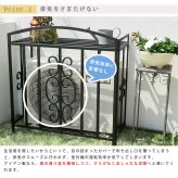 室外機カバー アイアン モンテベッロ ブ ホワイト 簡単組立 フラワー 天板 作業台 アンティーク モダン エレガント スタイリッシュ シンプル 棚 屋外 庭 ベランダ バルコニー おしゃれ エアコン室外機カバー 室外機ラック 日よけカバー ガーデン用品