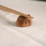 Cat family chopstick rest set[箸置き セット 猫 可愛い 木製 おしゃれ ネコ 猫グッズ 木 箸置 カトラリーレスト 猫雑貨 かわいい 動物 アニマル 3個セット 猫の箸置き ミニ 夫婦 キッズ こども 家族用 ギフト 贈り物]