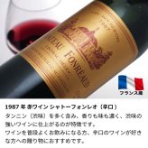 1987年 名前入り彫刻 生まれ年 赤ワイン シャトー フォンレオ 辛口 昭和62年 名入れ 誕生日プレゼント ワインセット 木箱入【送料無料】
