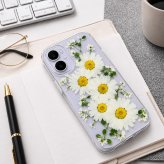 【ほぼ全機種対応スマホケース❁】押し花スマホケース NO.514（ホワイト）（着日指定不可） 押し花＆レジン iPhone/Xperia/AQUOS/Galaxy他