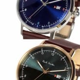 ポールスミス Paul Smith 腕時計 メンズ 革ベルト 41mm レザー クラシック ブランド 人気 ゲージ GAUGE グリーン ブラック シルバー パープル ネイビー ブラウン