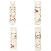 モフサンド mofusand ステンレス ワンプッシュ ボトル 送料無料 53-4010 水筒 保温 保冷 猫 にゃんこ 480ml まほうびん スリム ピクニック