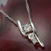 ネックレス レディース K18WG ホワイトゴールド ダイヤモンド ペンダント 4月 誕生石 ジュエリー アクセサリー おしゃれ ギフト プレゼント