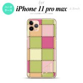 iPhone11ProMax iPhone11pro max スマホケース ハードケース パッチワーク ミックスF 緑 +アルファベット メンズ レディース nk-i11pm-1676i