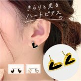 ピアス ハート 通販 ハートピアス アクセサリー ジュエリー ステンレス サージカルステンレス レディース 両耳 可愛い かわいい 大人 女性 贈り物 ギフト 贈り物 シンプル ガーリー カジュアル おしゃれ オシャレ