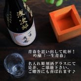 名入れ 日本酒 ギフト【 一生青春 名入れ彫刻 吟醸 720ml 名入れ 酒グラス ひのき升 セット 】 誕生日 プレゼント 還暦 結婚 退職 父の日 母の日 還暦祝い 退職祝い 古希祝い 喜寿祝い 米寿祝い 傘寿 昇進祝い 新築祝い 成人祝い 敬老の日 お中元 お歳暮 暑中見舞い 結婚祝い お祝い 福島県 ありがとう おめでとう