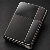 ZIPPO アーマー ジッポ ライター サテン＆ミラー スタンダード 彫刻 両面加工 ブラック かっこいい ギフト 重厚 動画有り シンプル おしゃれ 高級 メンズ プレゼント