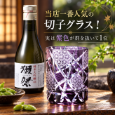 敬老の日 退職 名入れ SXX 酒セット 獺祭 純米大吟醸 45 180ml & 江戸菱硝子 モダン紋様 オールドグラス ギフトBOX入り / プレゼント ギフト 退職 記念 誕生日 還暦 古希 喜寿 傘寿 米寿 緑寿 早寿 長寿 祝い 赤 青 紫 黒 選べるカラー